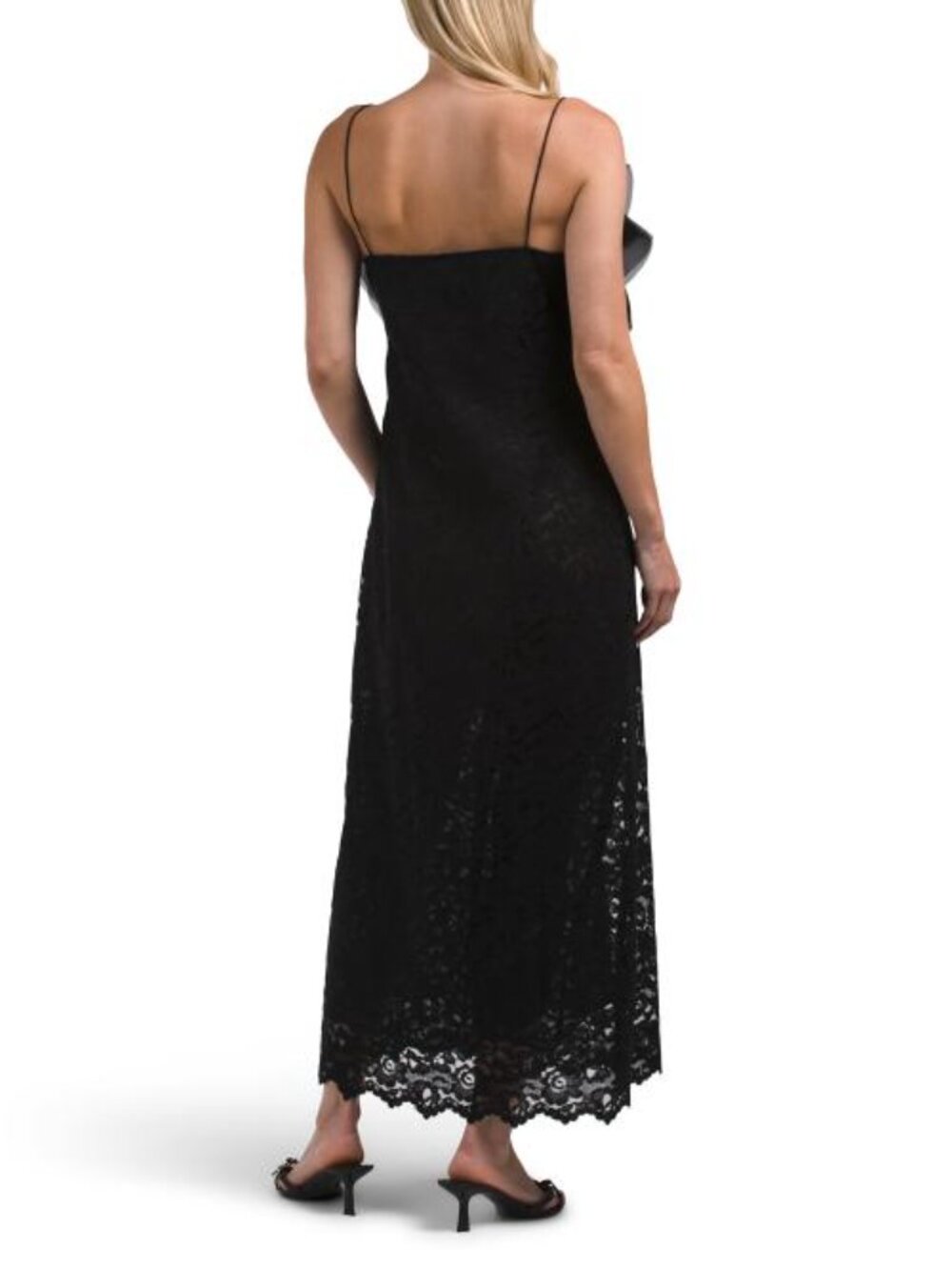 JL LUXE LABEL Sleeveless Bow Lace Dress - Picture 2 of 5